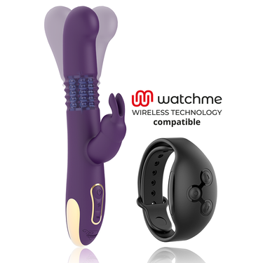 Vibratore Bastian Rabbit Up Down in Silicone Medico, 10 modalità di vibrazione